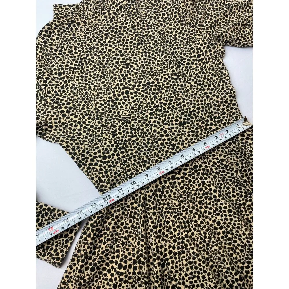 ~ NEW ModCloth M Dress Effie's Heart Cotton Spandex Pockets Long Sleeves Floral - Picture 11 of 15